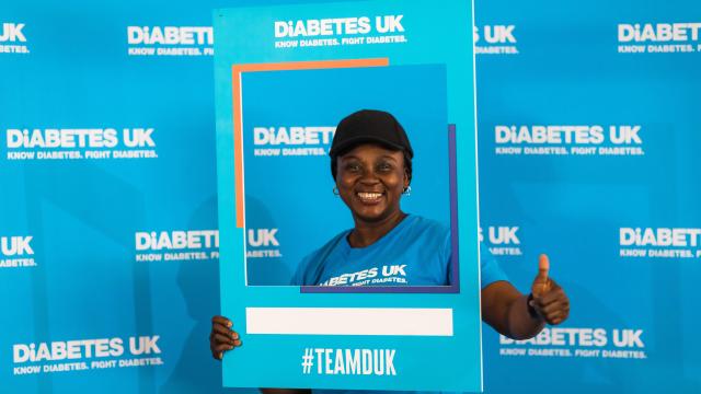 Woman at Diabetes UK event