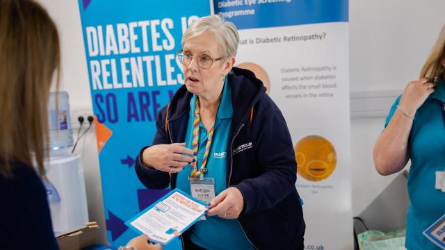 Woman at Diabetes UK event