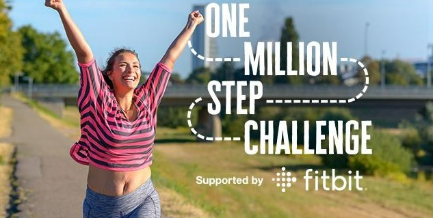 A lady celebrating completing her million steps for the Diabetes UK One Million Step walking challenge