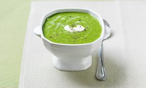 Spinach and rice soup