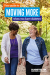 Two ladies with diabetes walking together and enjoying exercising